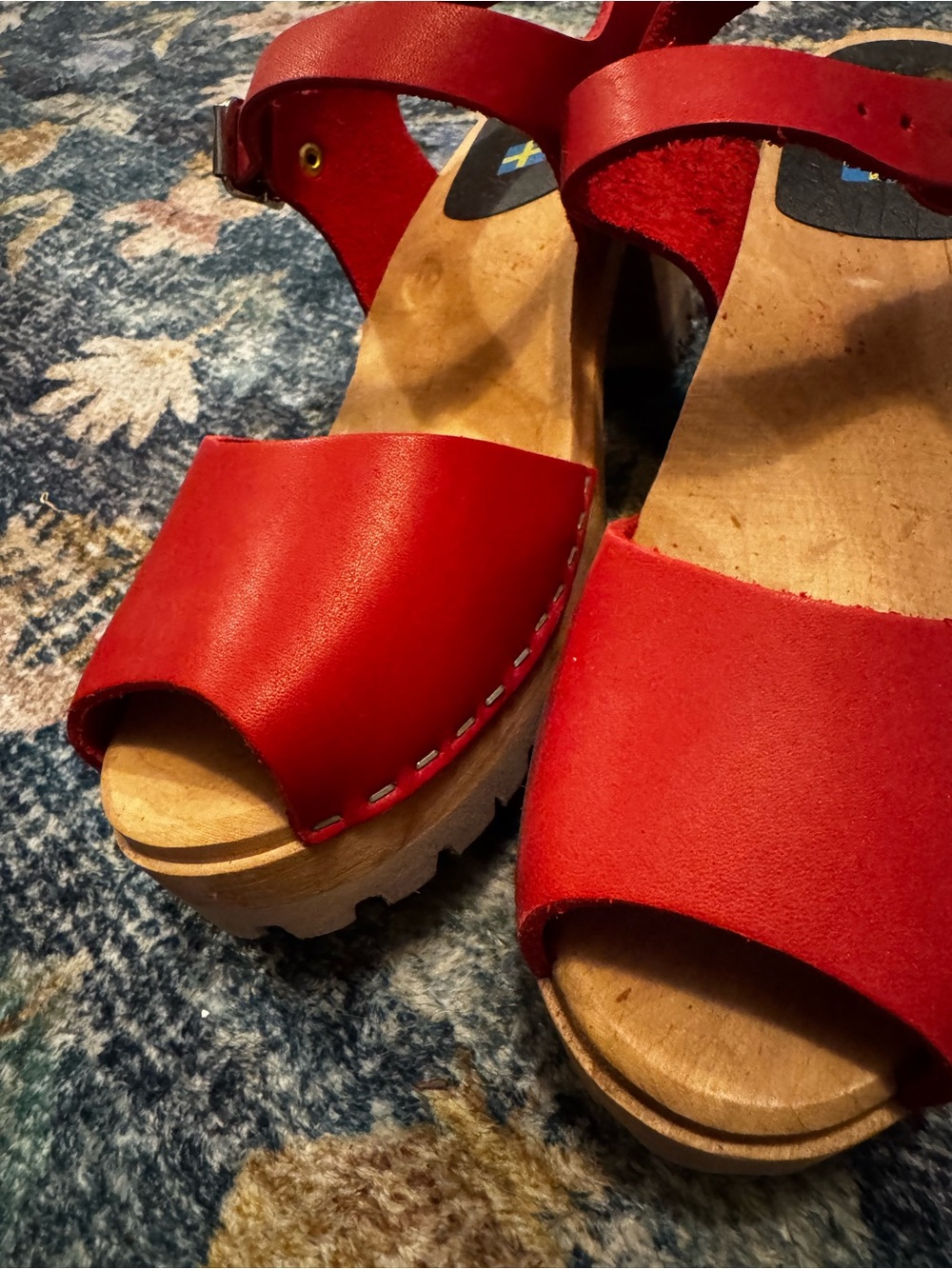 MIA Red Leather Heels - Picture 5 of 6
